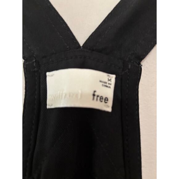 Aritzia Wilfred Free Beatriz Romper Overalls Shorts Black Womens Medium Coastal - Picture 5 of 9